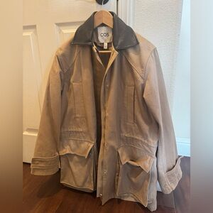 COS Leather Collar Field Jacket